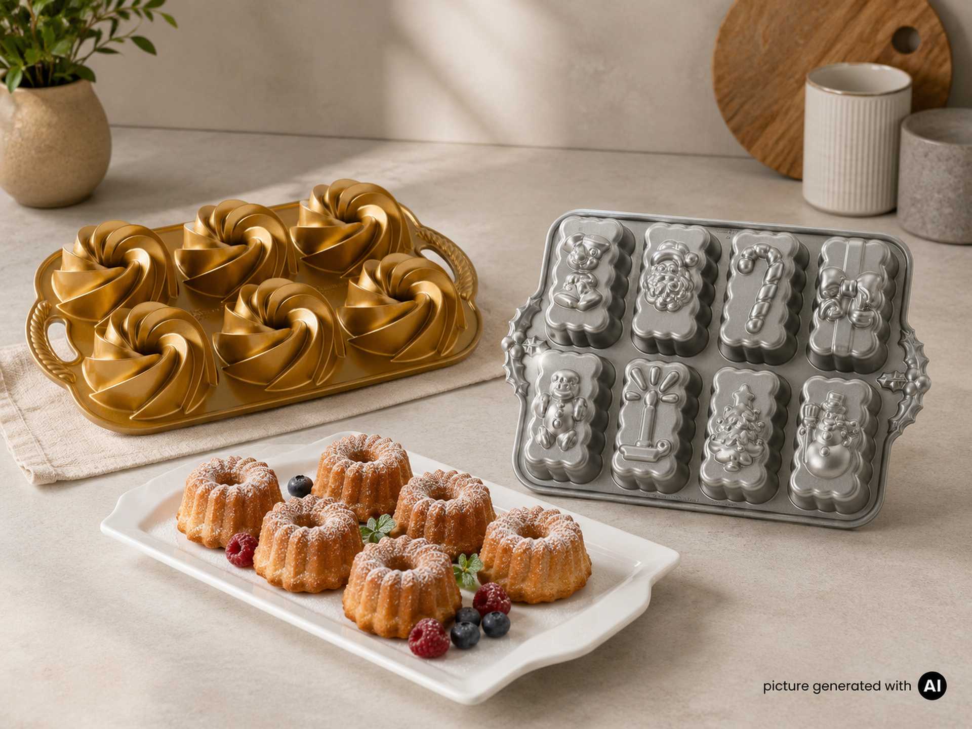 Mini Backformen Mini Backformen für kleine Kuchen und Küchlein