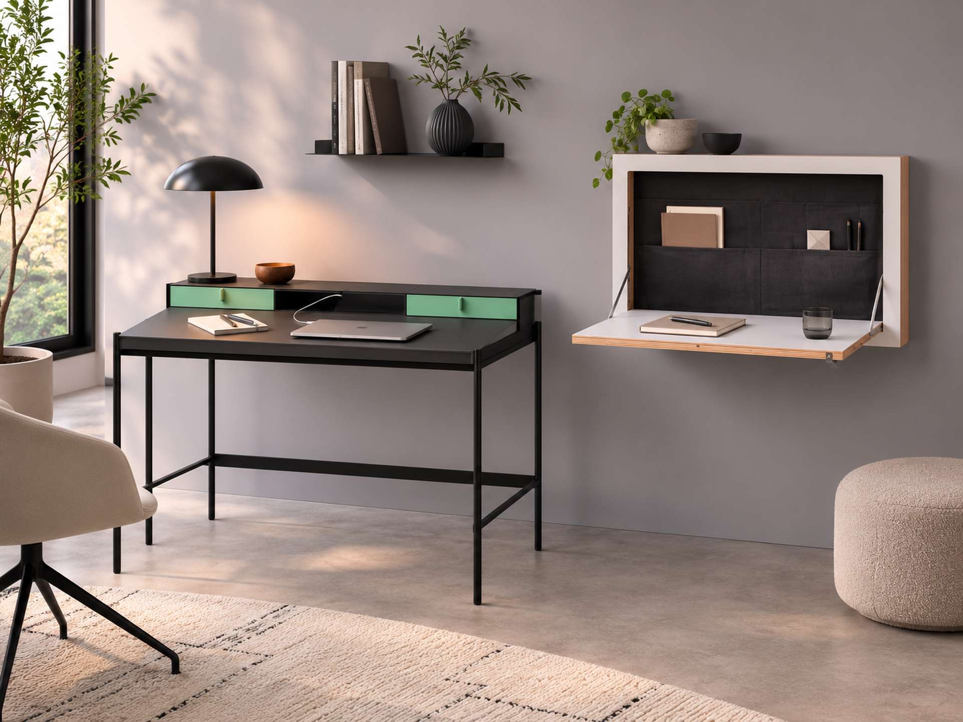 Moderne Sekretäre entdecken Moderne Sekretäre als kompakte Wand-, Klapp- und Standmodelle