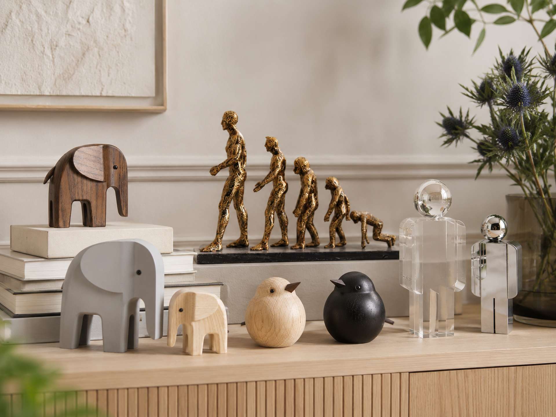 Außergewöhnliche Dekofiguren und Skulpturen für Regal und Sideboard