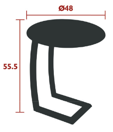 fermob alize beistelltisch versetzt maße