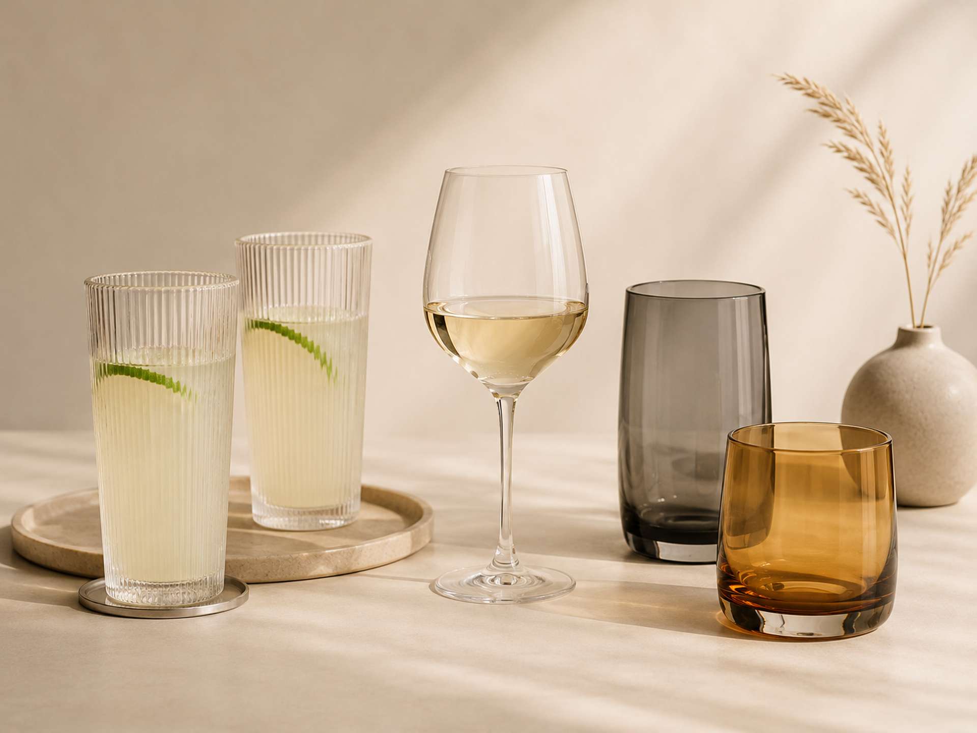 Gläser entdecken Ausgewählte Gläser für Cocktails, Wein und weitere Getränke