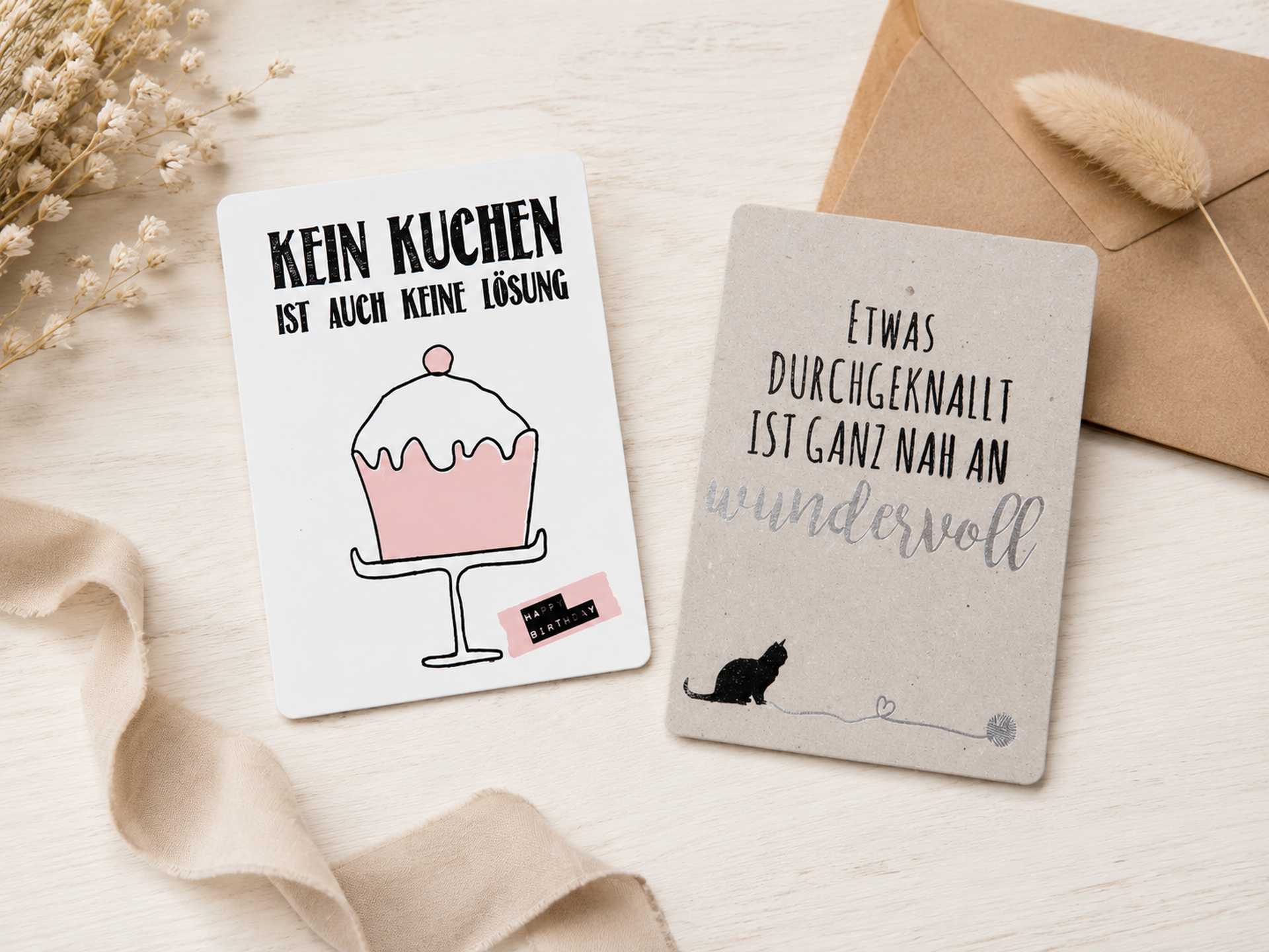 Spruchkarten entdecken Design-Spruchkarte mit persönlicher Botschaft