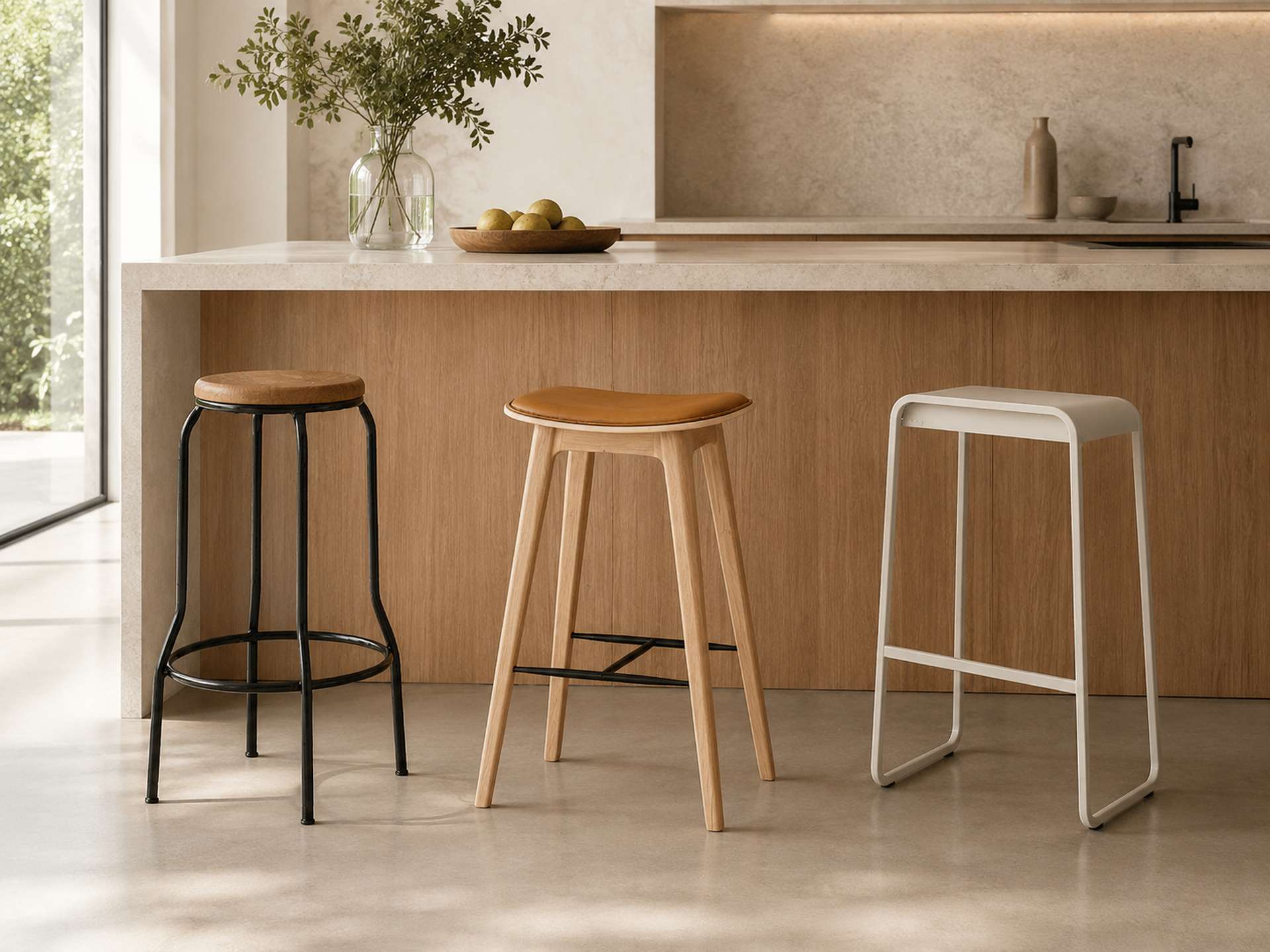 Hochwertige Barhocker für Küche, Kochinsel, Tresen und Hausbar