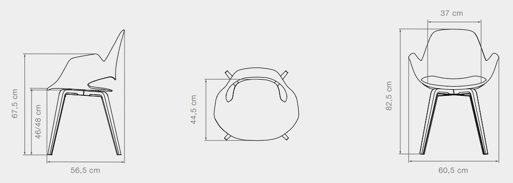 houe esszimmerstuhl falk eiche furnier maße