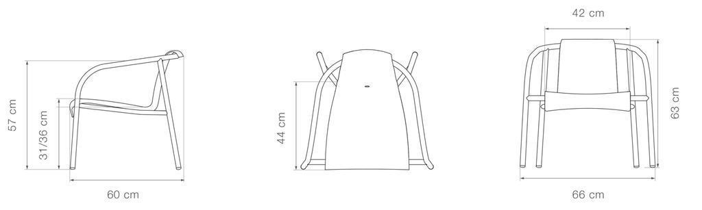 houe nami outdoor lounge-stuhl maße