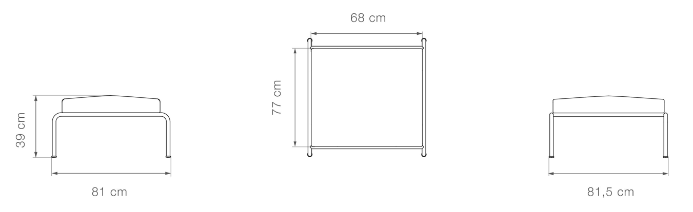 houe outdoor ottoman avon maße