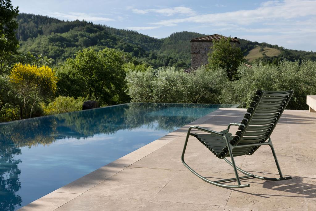 houe reclips outdoor schaukelstuhl olivgrün