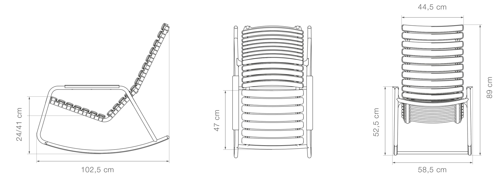 houe reclips schaukelstuhl outdoor maße