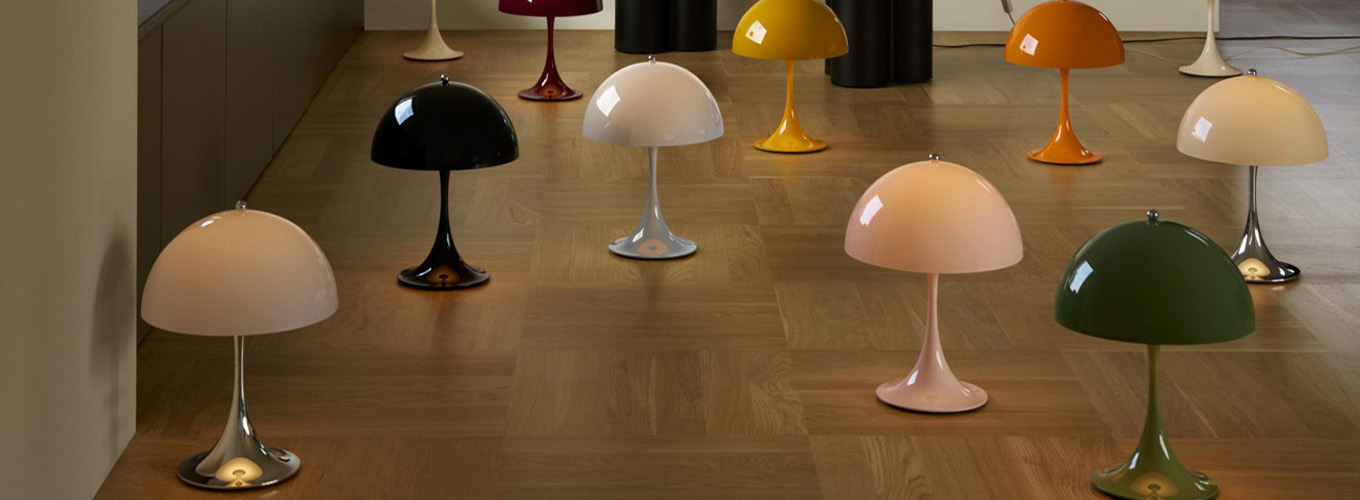 panthella 320 tischleuchte in verschiedenen farben