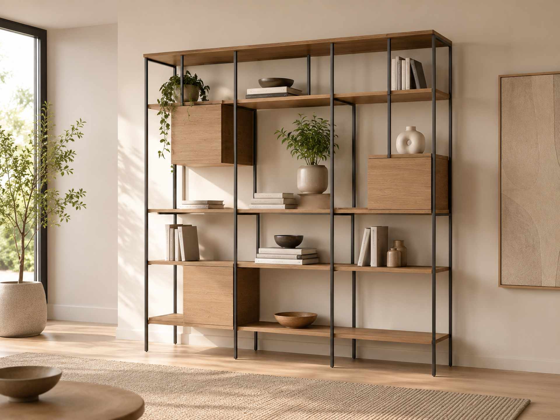 Regale entdecken Modernes Regal mit stilvoller Dekoration