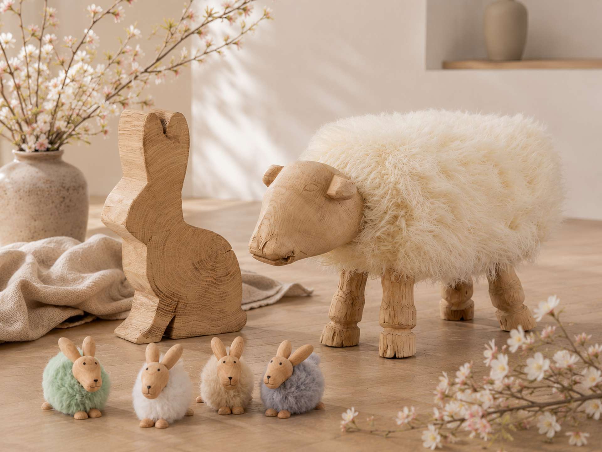 Osterdeko aus Holz entdecken Natürliche Osterdeko aus Holz für frühlingshafte Arrangements