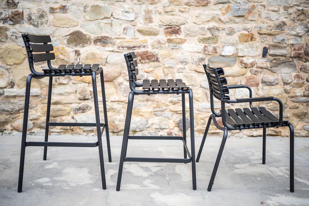 reclips barstuhl outdoor schwarz