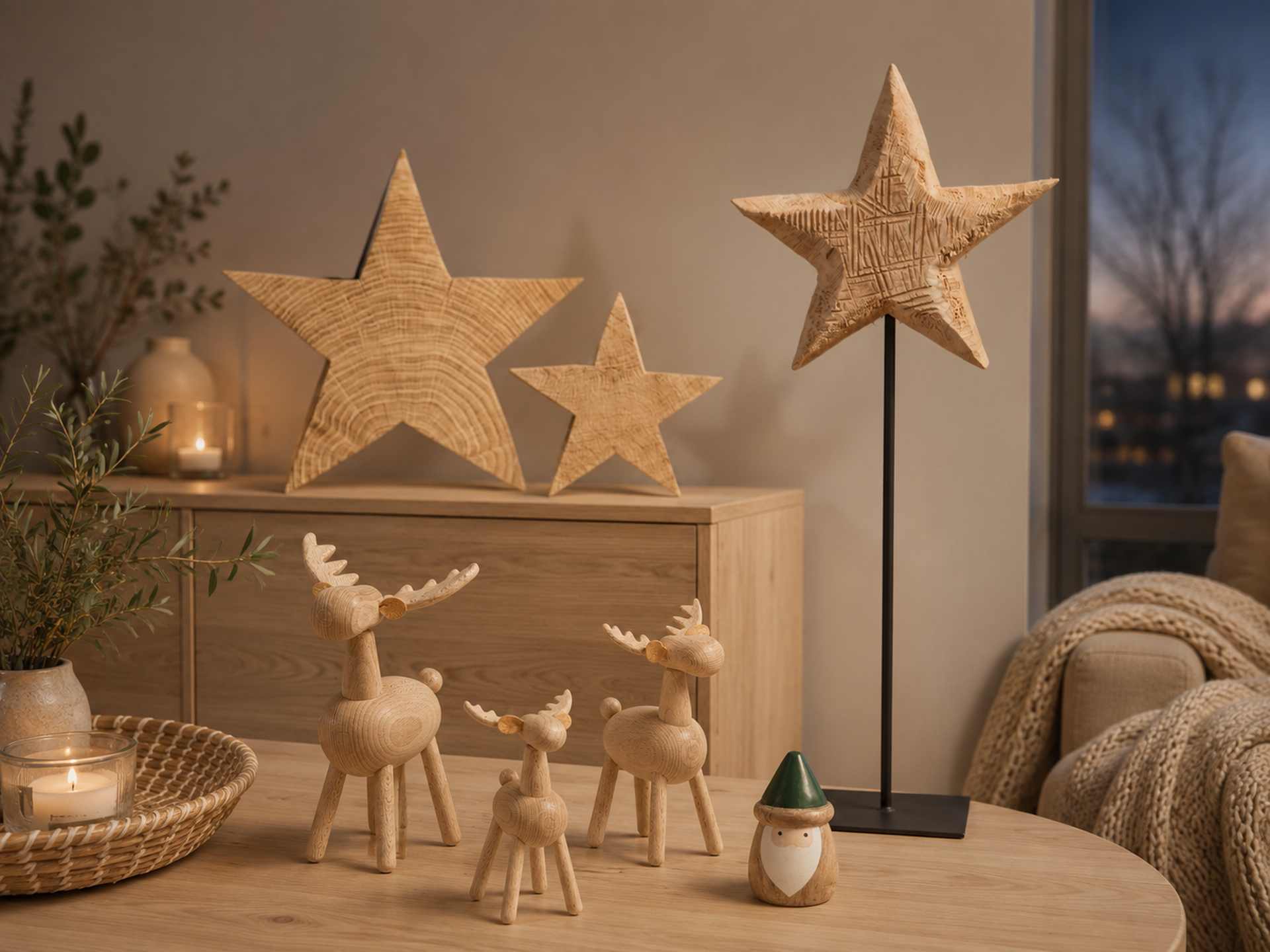 Weihnachtsdeko aus Holz entdecken Holzdekoration für natürliche Akzente zur Weihnachtszeit
