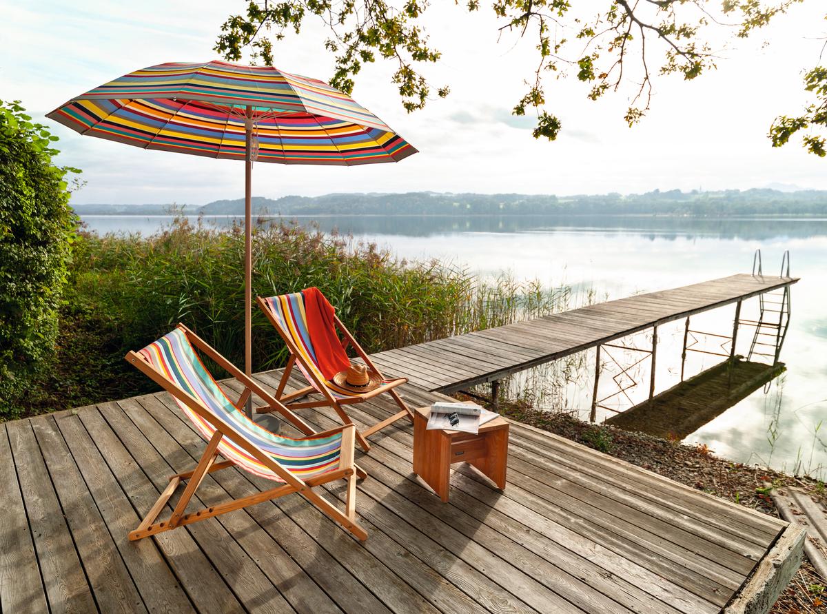 pagoden sonnenschirm multicolored mit knickmechanismus durchmesser 240 cm