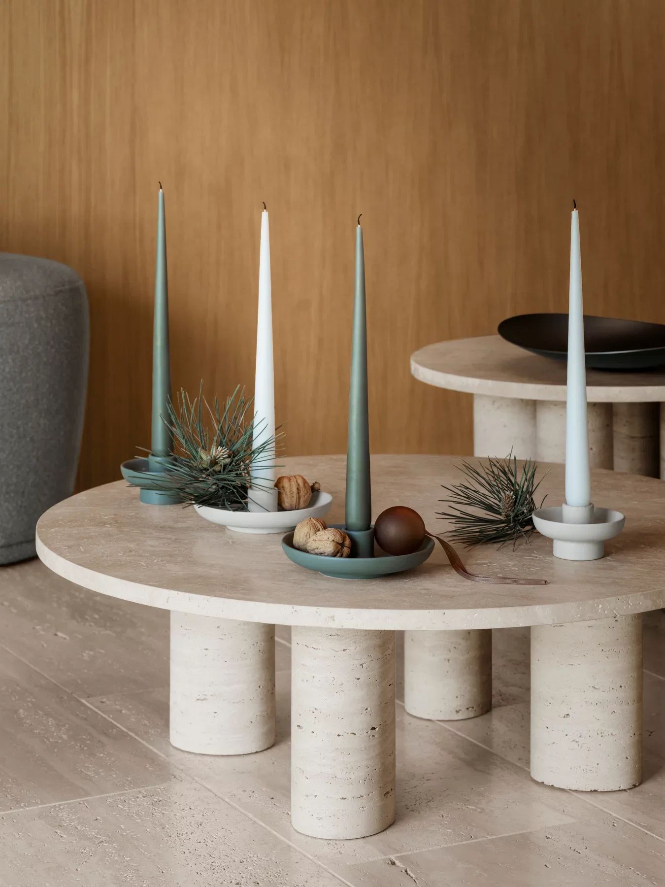 Vela stilvoller Kerzenhalter - Keramik Design Amber Brown L