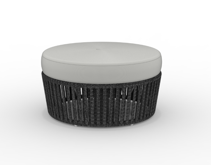 Outdoor Puff/Hocker Daisy Rope dunkelgrau, grau-grigio Outdoor Puff/Hocker Daisy Rope dunkelgrau, grau-grigio