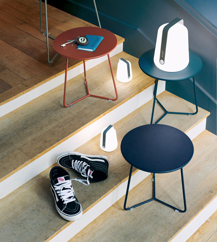 Cocotte kleiner Tisch Opalgrün Cocotte kleiner Tisch Schwarzkirsche