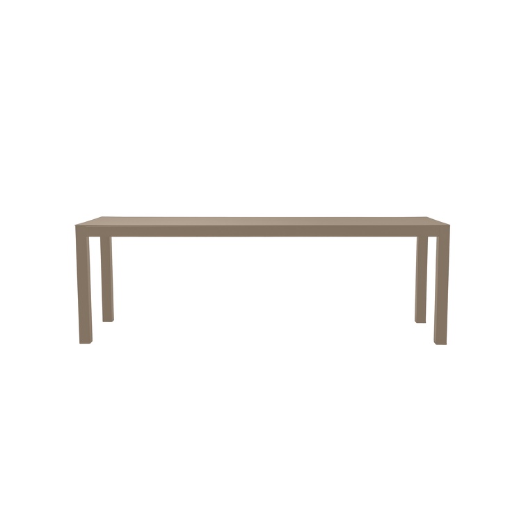 ARIA Garten-Sitzbank 140 cm – Aluminium pulverbeschichtet taupe