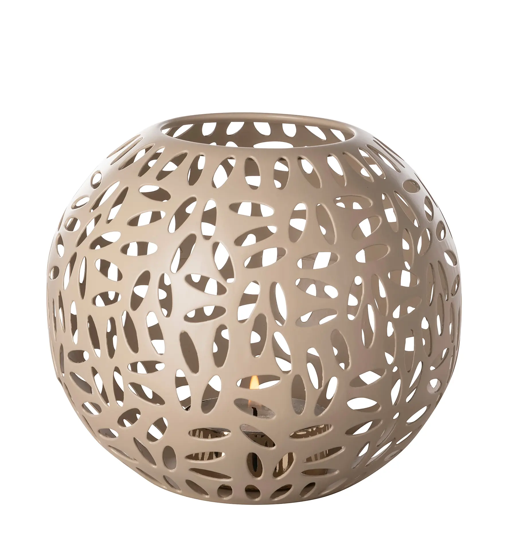 146340_1.webp DARIA edles Windlicht aus Metall rund Beige 15