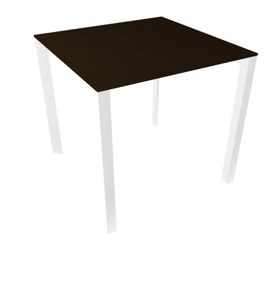 Profilo Konferenztisch 80x80 cm Laminierte Platte Wenge Profilo Konferenztisch 80x80 cm Laminierte Platte Wenge