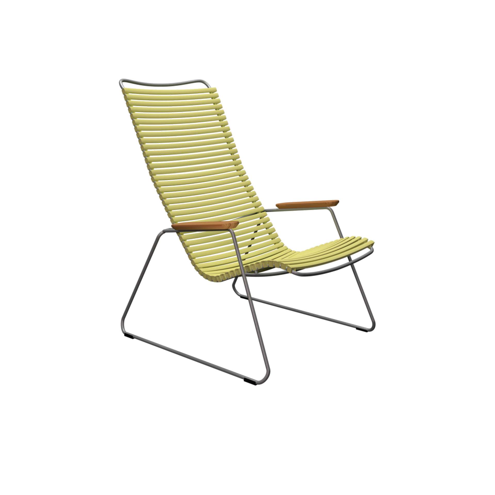 Outdoor Lounge Stuhl Click  Zitronengelb günstig online kaufen