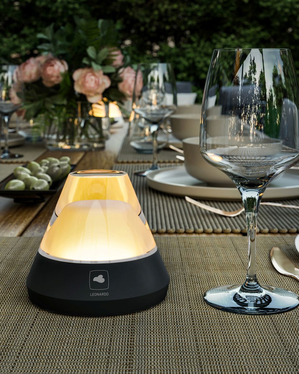 SALERNO RGBW-Akku-Tischleuchte – Dimmbar & Farbwechsel Sand