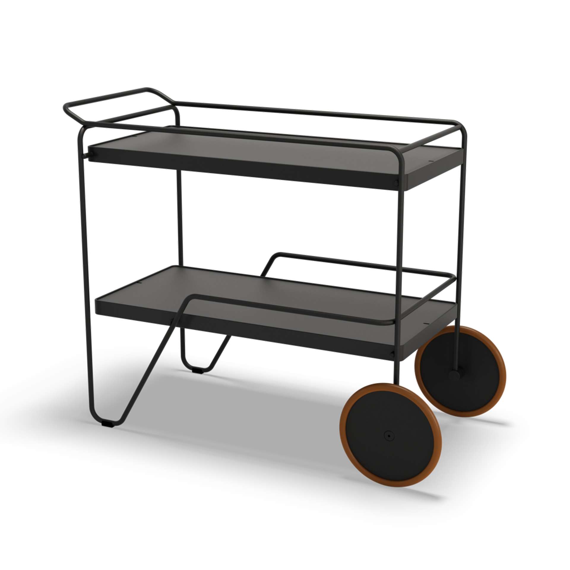 Click Servierwagen rollbar Outdoor Schwarz Click Servierwagen rollbar Outdoor Schwarz