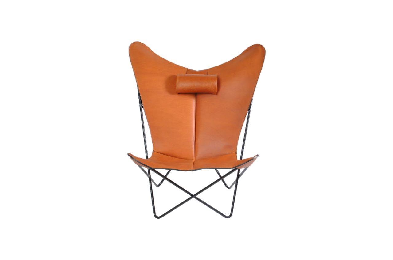 KS Chair Ledersessel Stahl schwarz, Haselnuss KS Chair Ledersessel Stahl schwarz, Haselnuss