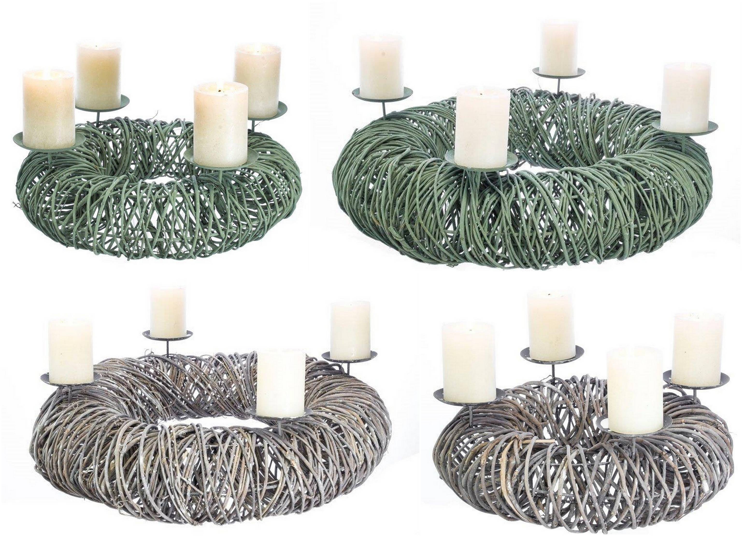 Adventskranz Rattan mit Kerzenhalter Adventskranz Rattan mit Kerzenhalter