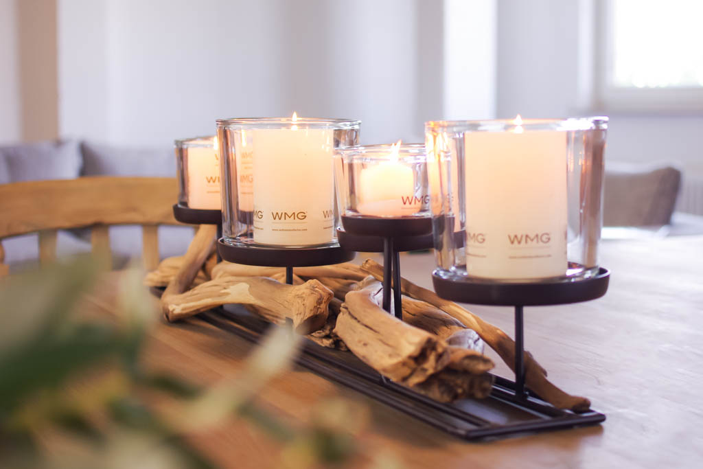 Leuchter Lincoln natural Länge 45 cm