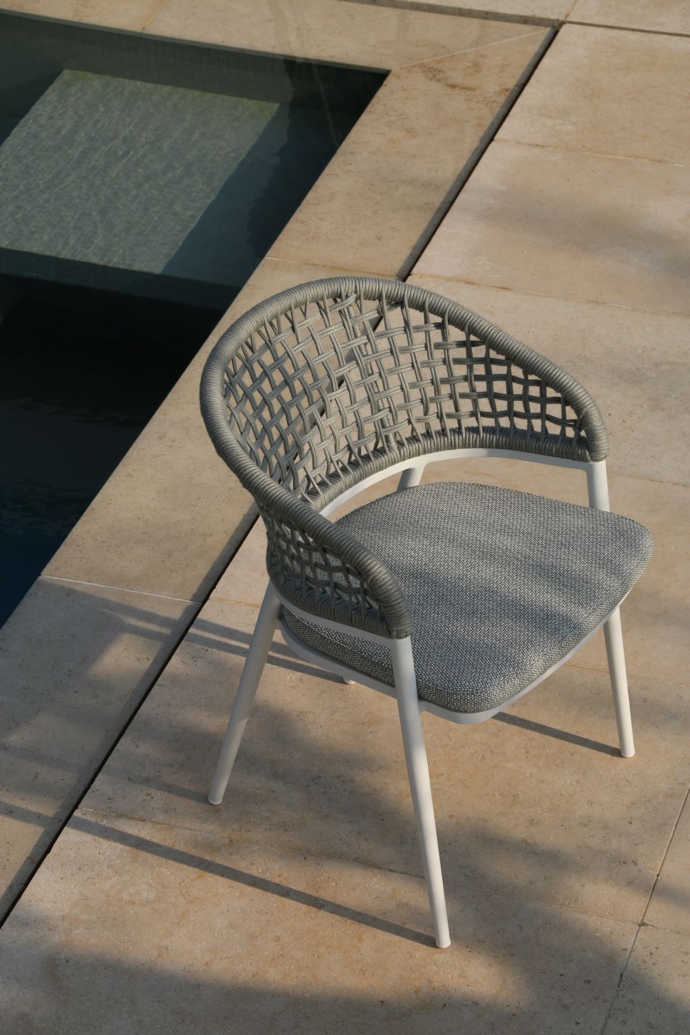 Jack Bequemer Outdoor Polstersessel Kohle - Grey, Quadratisch