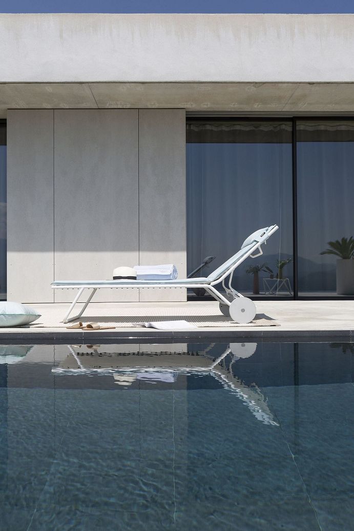 Outdoor Sonnenliege BAYANNE Jade / Gestell Titane Outdoor Sonnenliege BAYANNE Hedona / Beige Argile