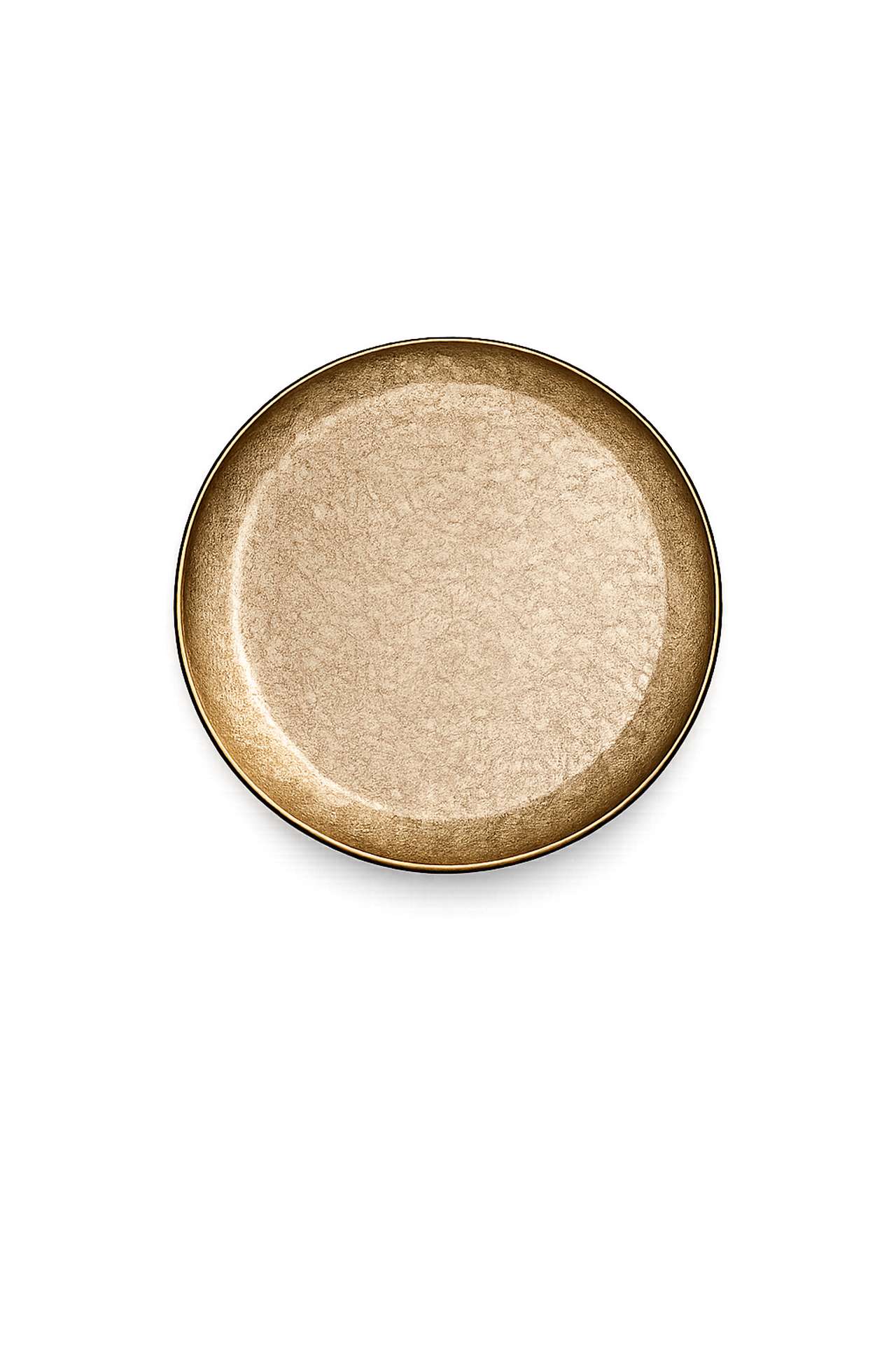 Metallteller Ø 20 cm Dekoteller Gold