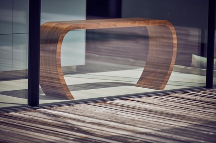 SIDEBOW Sideboard Echtholzfurnier 73 x 168 cm Nussbaum