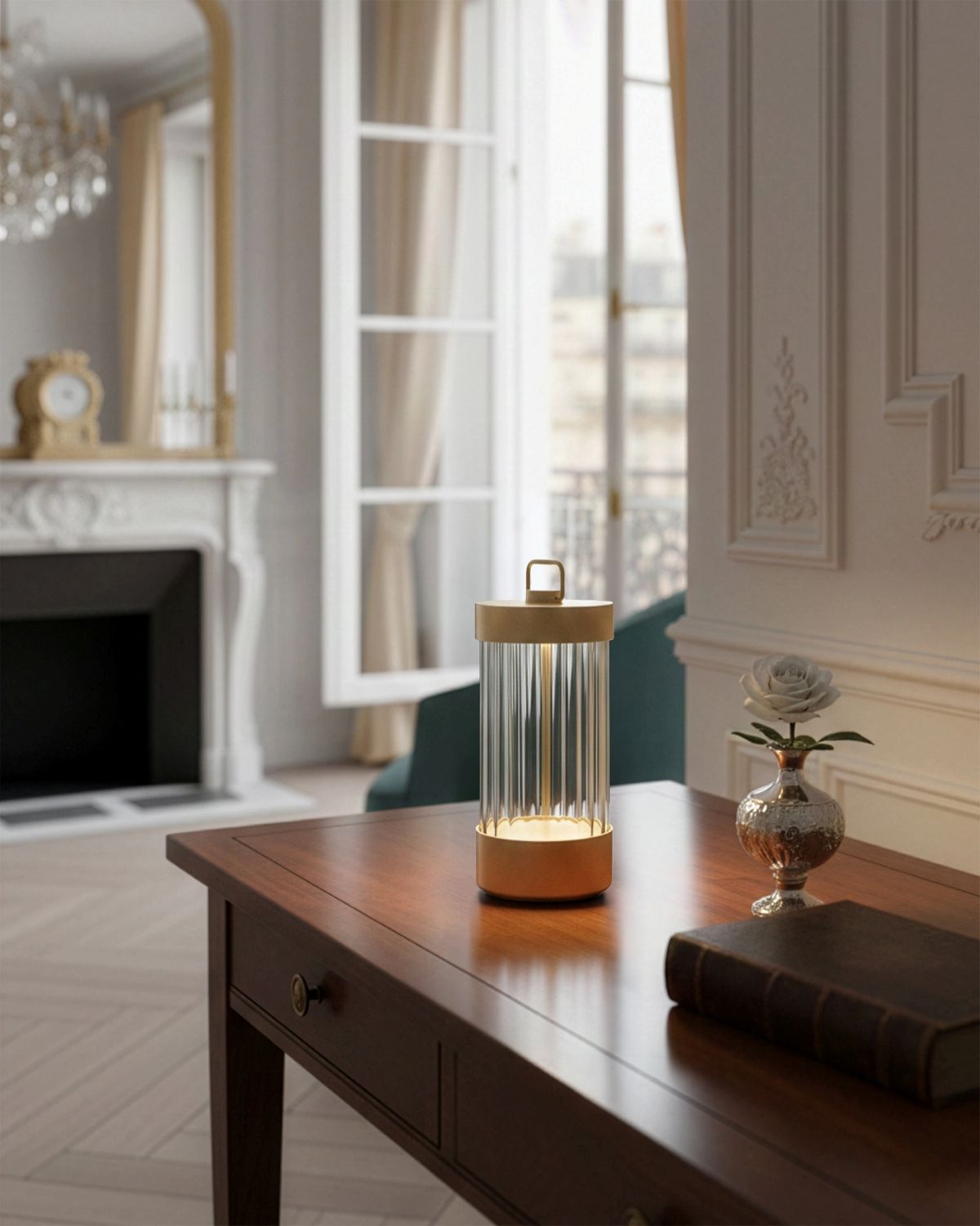 MARAIS Akku-Tischleuchte - moderne Laterne für Indoor & Outdoor