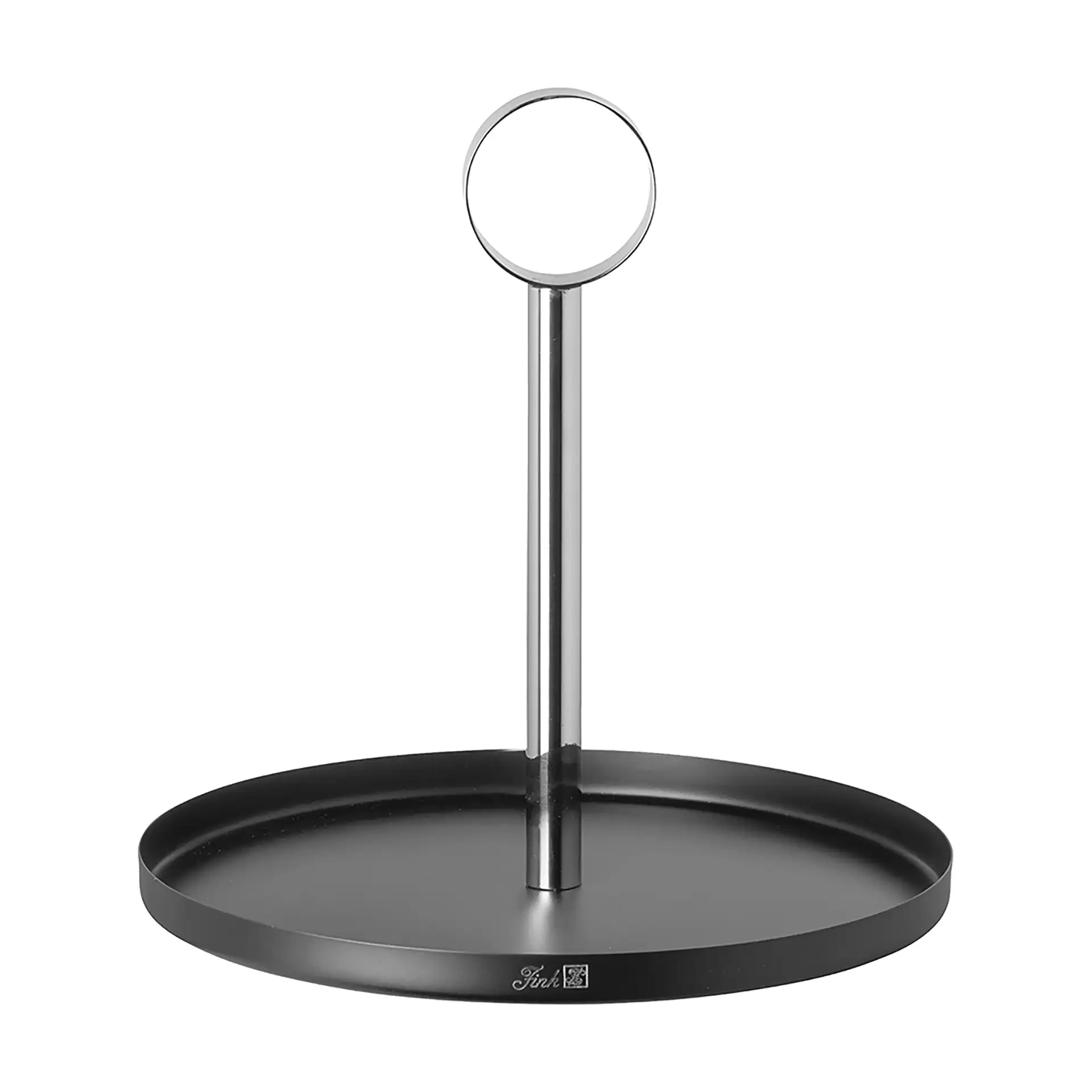 BILBAO Edelstahl Etagere Schwarz 1er