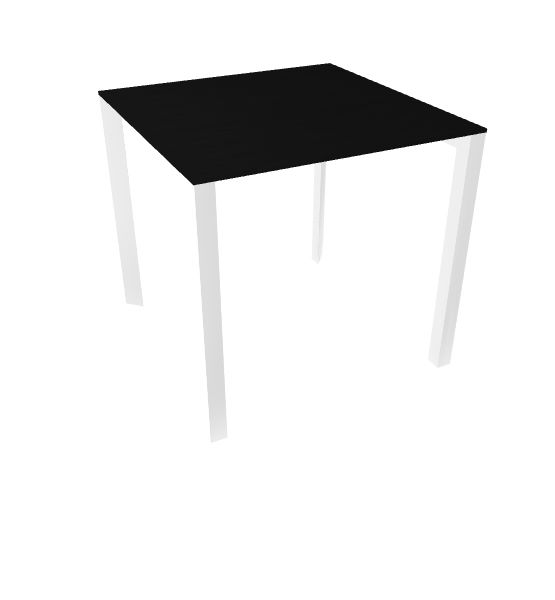 Profilo Konferenztisch 80x80 cm Laminierte Platte Schwarz Profilo Konferenztisch 80x80 cm Laminierte Platte Schwarz