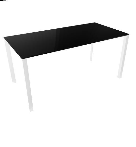 Profilo Konferenztisch 80x160 cm Compactop- Platte Schwarz Profilo Konferenztisch 80x160 cm Compactop- Platte Schwarz