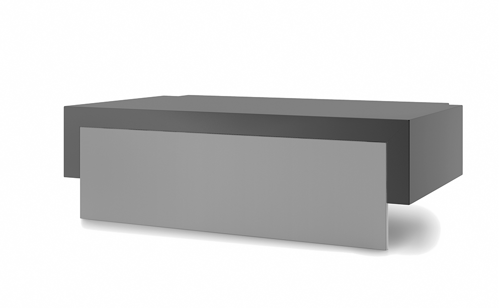 Deckel für Wagen Premium Schwarz/Grau 75