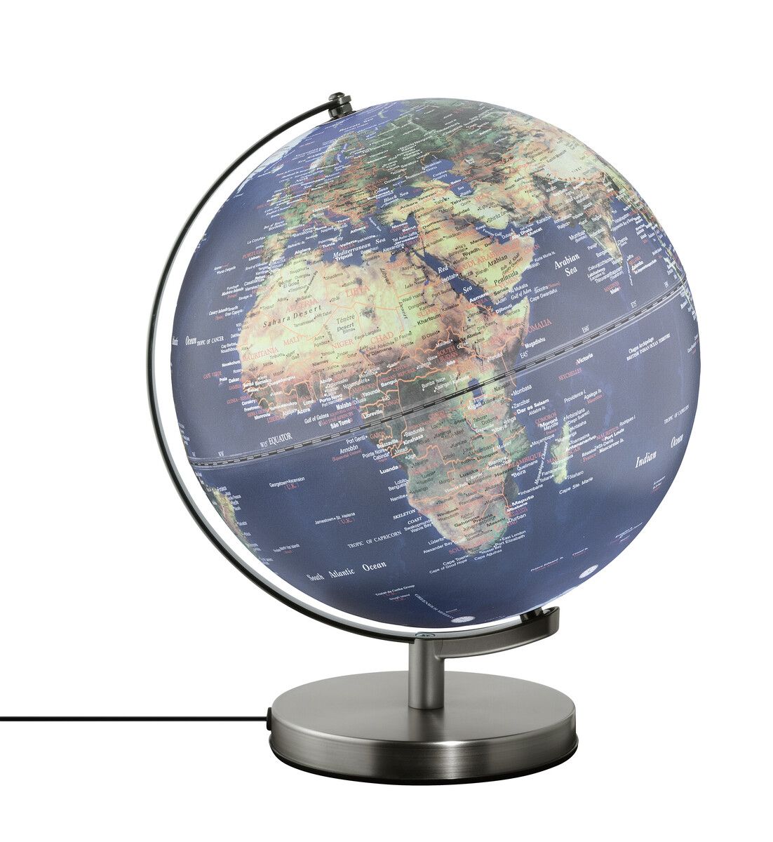 Globus mit 30 cm Durchmesser "STELLAR LIGHT TOUCH" grün/blau