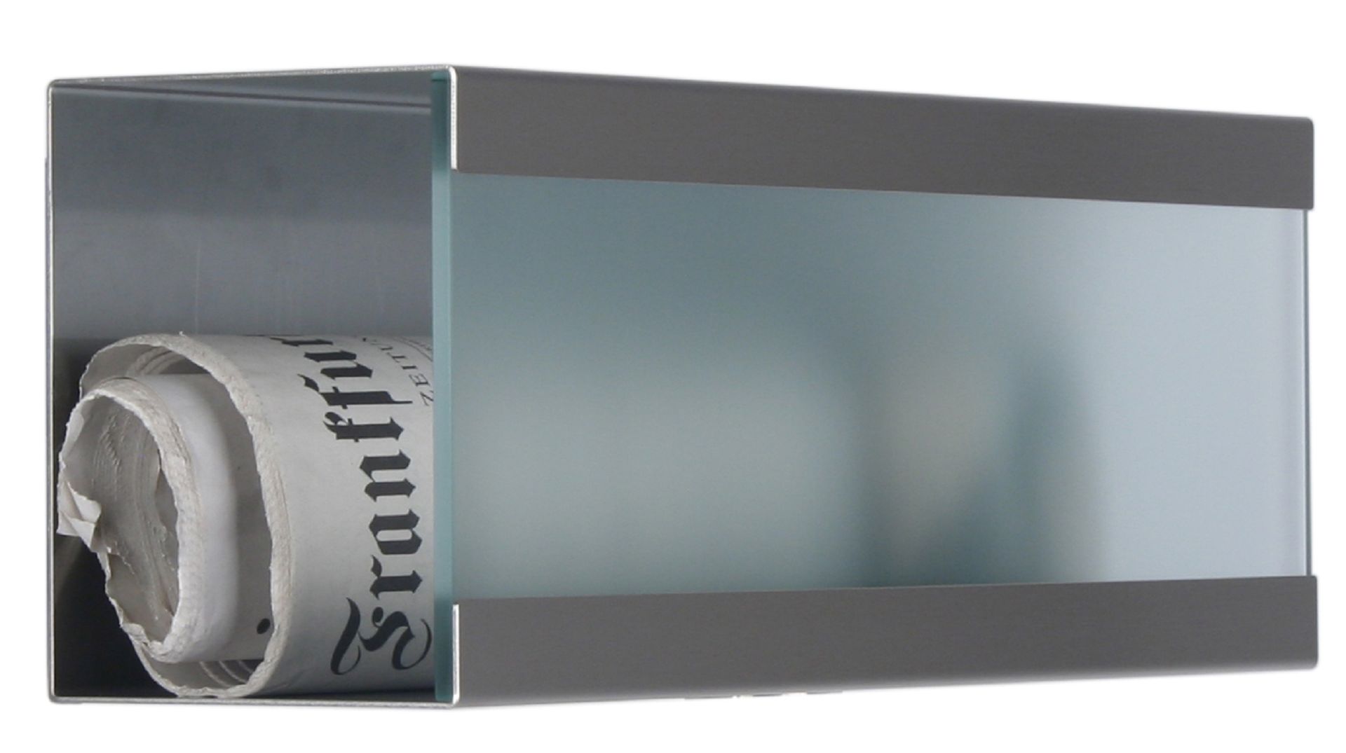 Zeitungsbox für Glasnost Briefkasten Klassiker Glas.360 Zeitungsbox für Glasnost Briefkasten Klassiker Glas.360