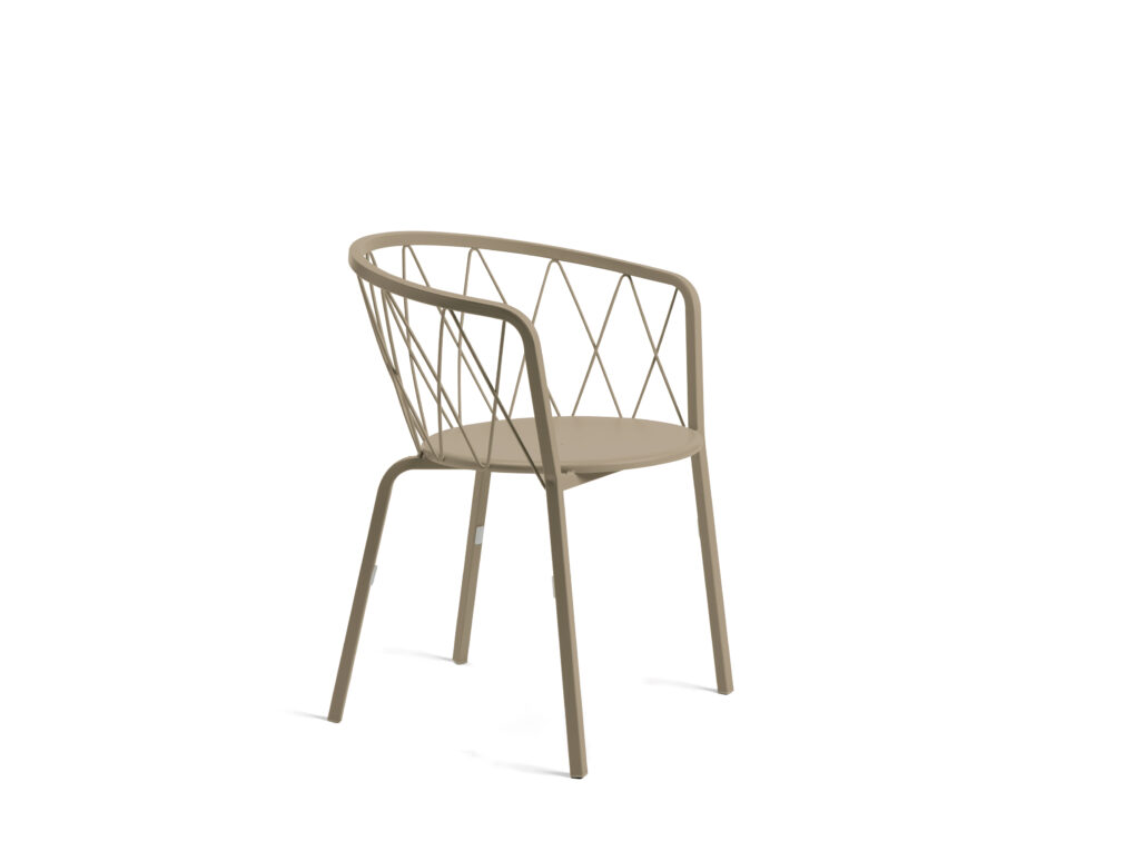 Moderner Outdoorsessel Daisy stapelbar beige Moderner Outdoorsessel Daisy stapelbar beige