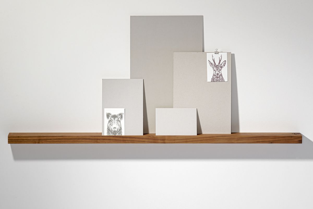 Bilderleiste Nussbaum 02 L 150 × 7,5 × 6 cm Bilderleiste Nussbaum 02 L 150 × 7,5 × 6 cm