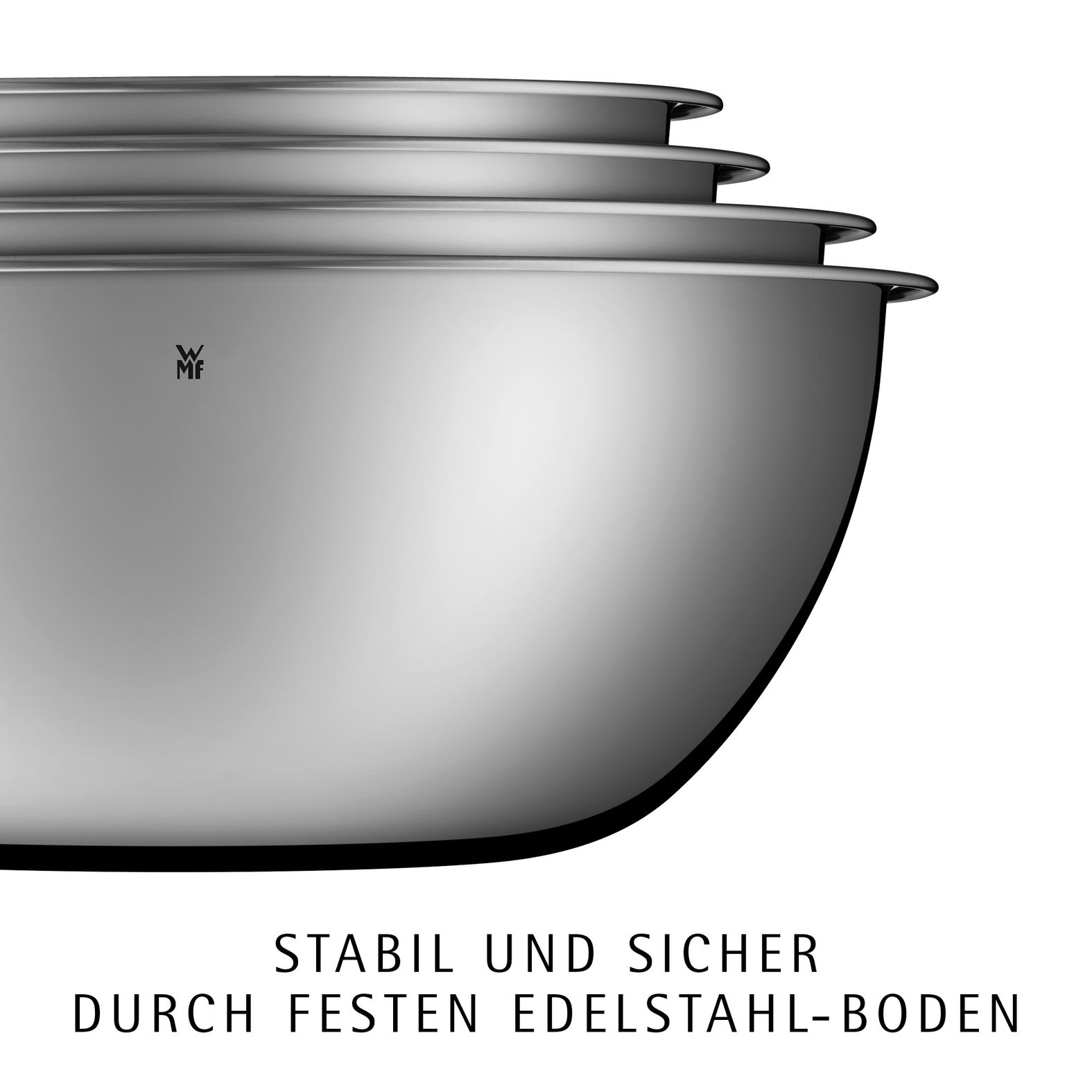 Gourmet Küchenschüssel-Set 4-teilig aus Cromargan® mit 360° Schüttrand Gourmet Küchenschüssel-Set 4-teilig aus Cromargan® mit 360° Schüttrand