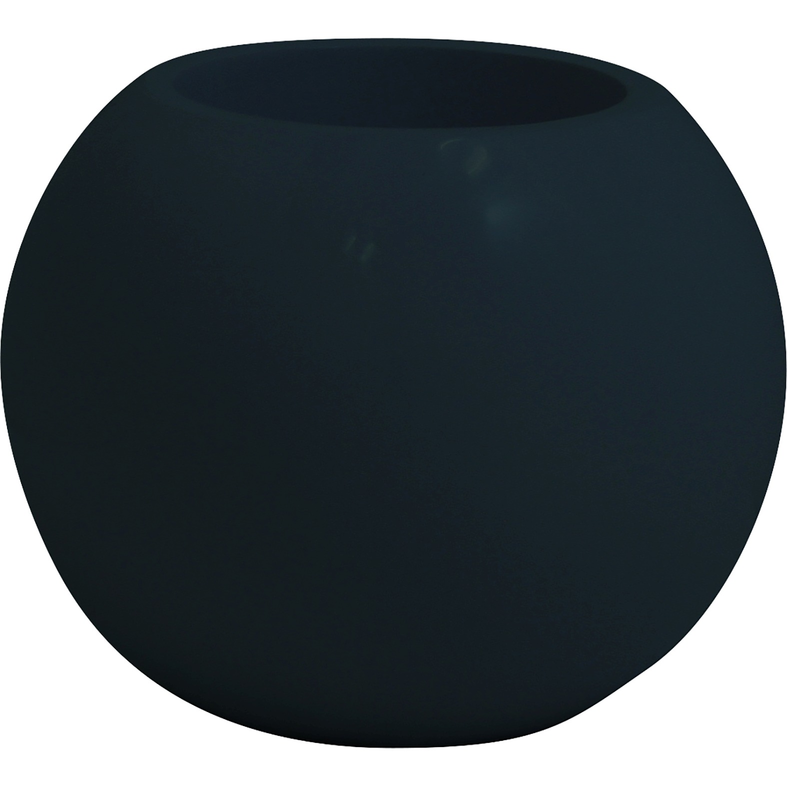 Premium Globe runder Pflanztopf mit Gelcoat-Beschichtung Ø 40 cm, Höhe 32 cm anthrazitgrau Premium Globe runder Pflanztopf mit Gelcoat-Beschichtung Ø 40 cm, Höhe 32 cm anthrazitgrau