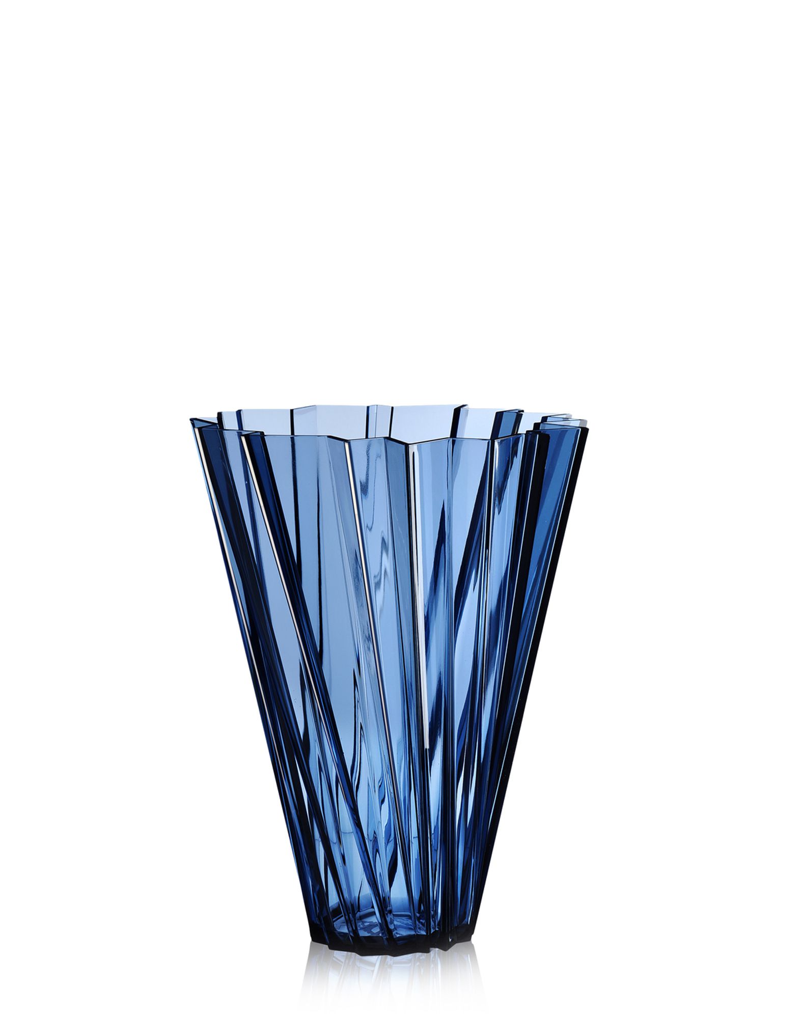 Shanghai Blumenvase Design Blau