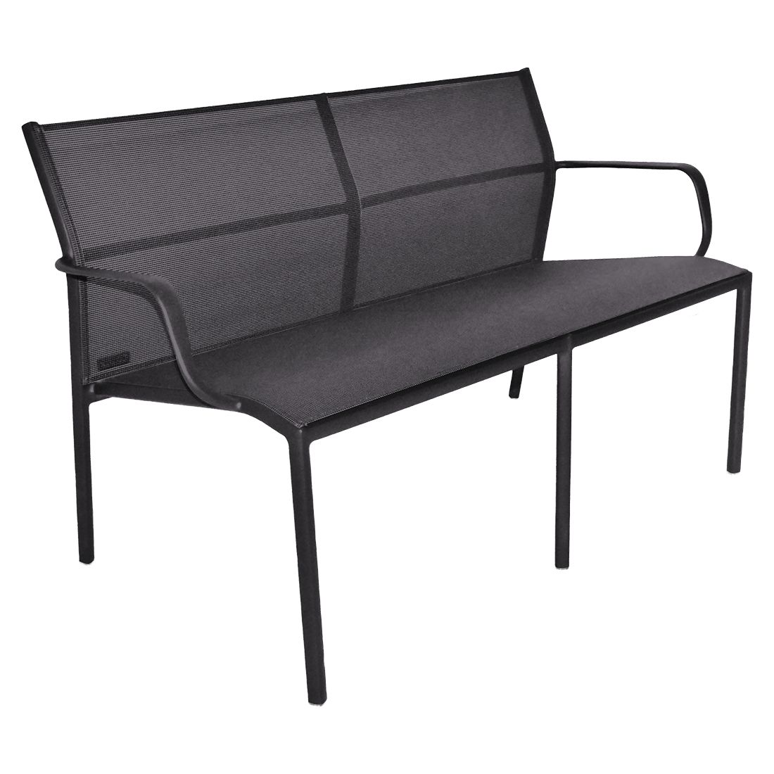 Cadiz Armlehnenbank – Komfortable Sitzbank für Terrasse, Balkon und Garten 47 Anthrazit