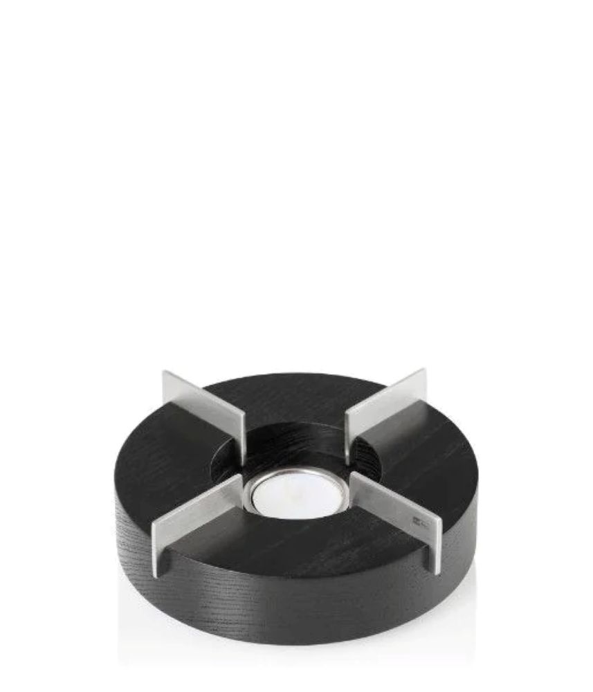 Ad Hoc Schwarz Tuto Stövchen & Speisenwärmer Esche Ø 16Cm