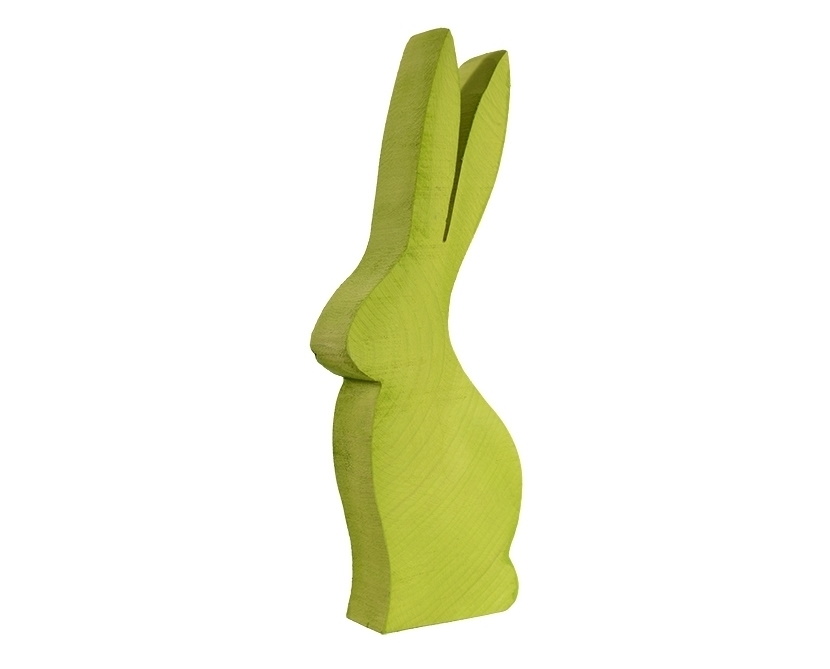 Farbiger Holz Hase Pappel Stefan gelb 40 cm