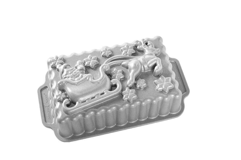 k-90848_Santas Sleigh Loaf_01 copy Weihnachtliche Kuchenform Santa’s Sleigh Loaf Pan